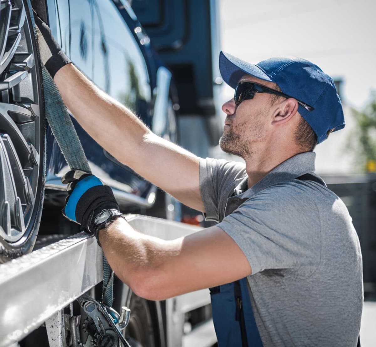 Vehicle pickup - Second step in auto transport process